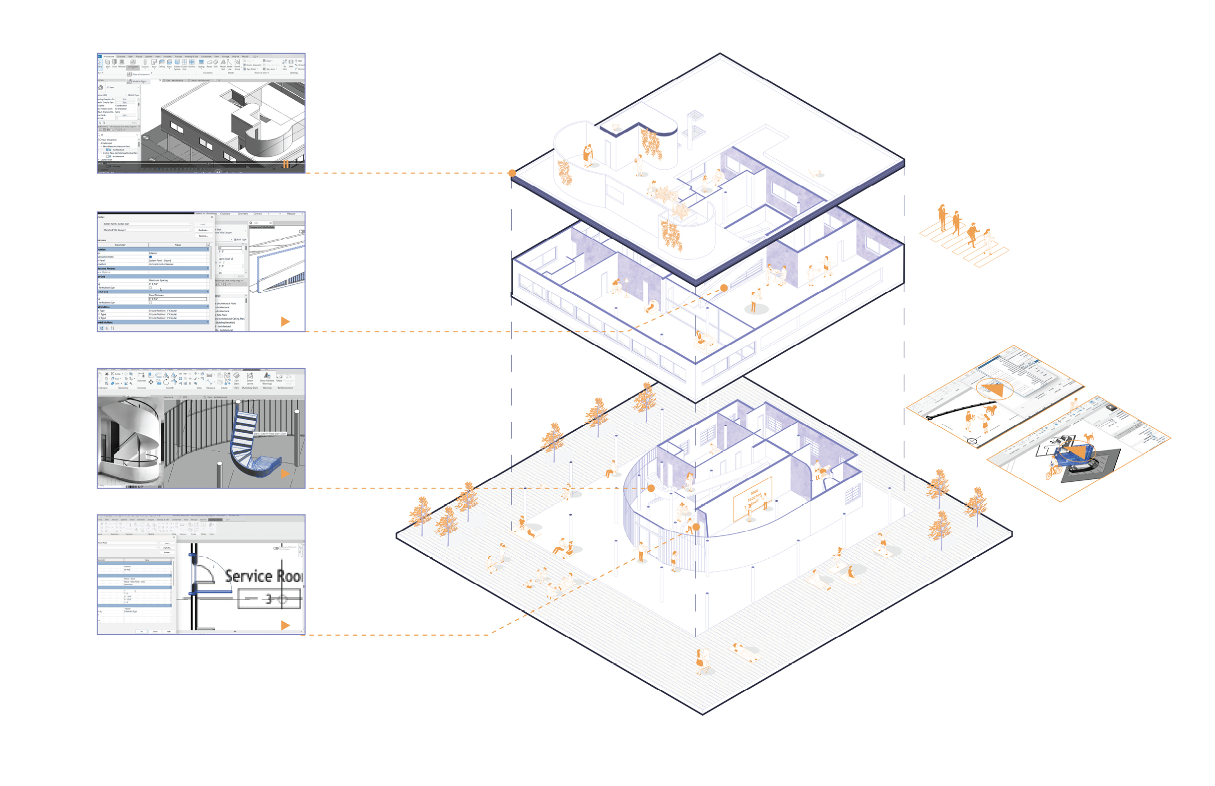 Axonometric index of personal work